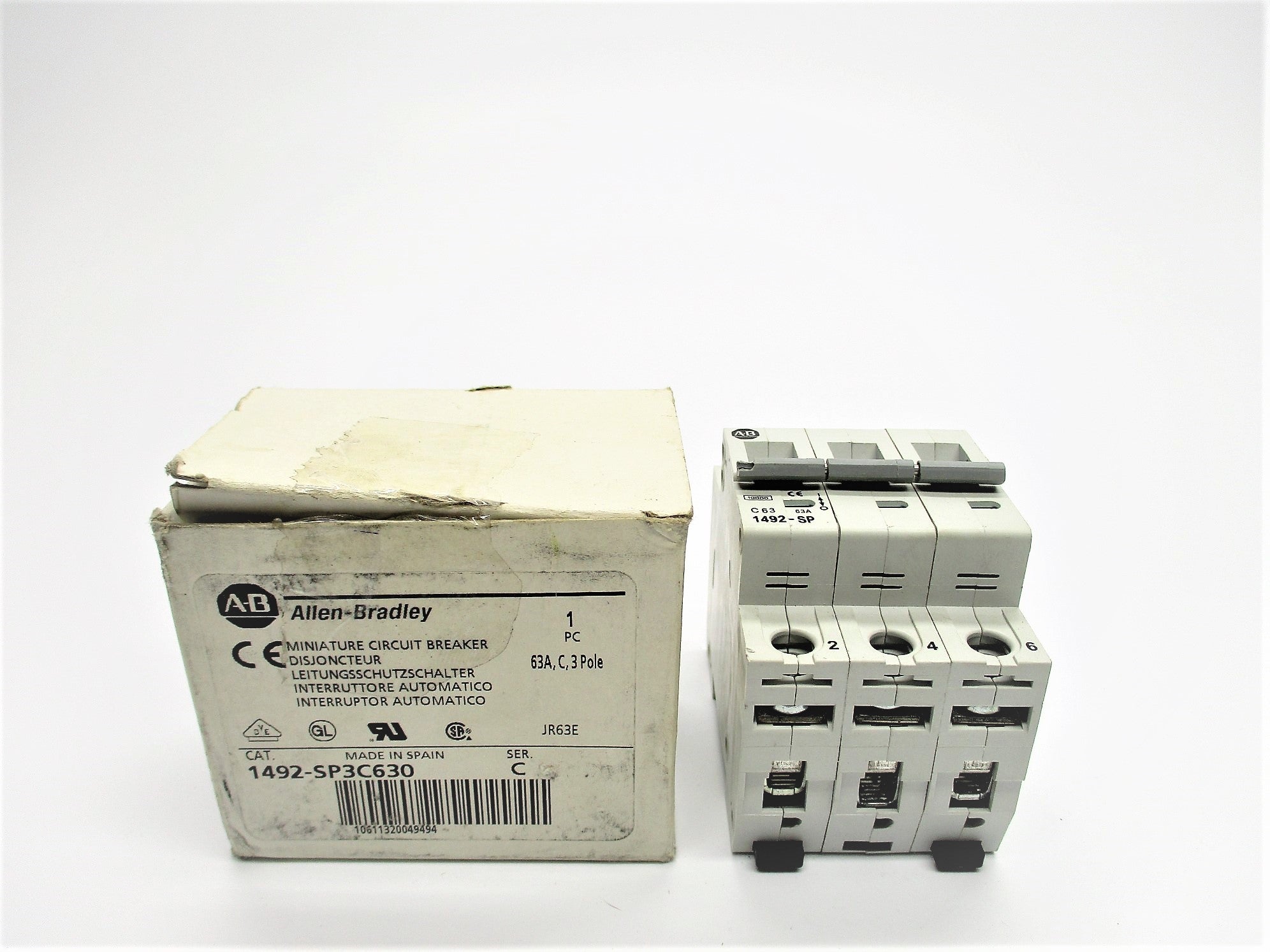 ALLEN BRADLEY 1492-SP3C630 SER. C 63A 415VAC (AS PICTURED) NSMP