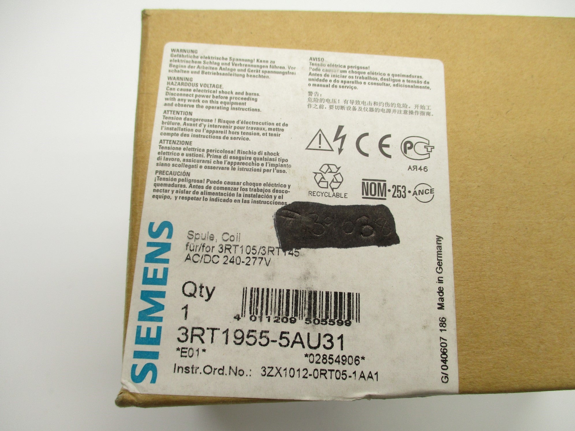 SIEMENS 3RT1955-5AU31 NSFS