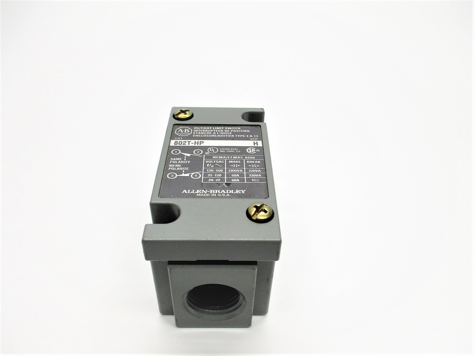 ALLEN BRADLEY 802T-HP SER. H (AS PICTURED) NSNP