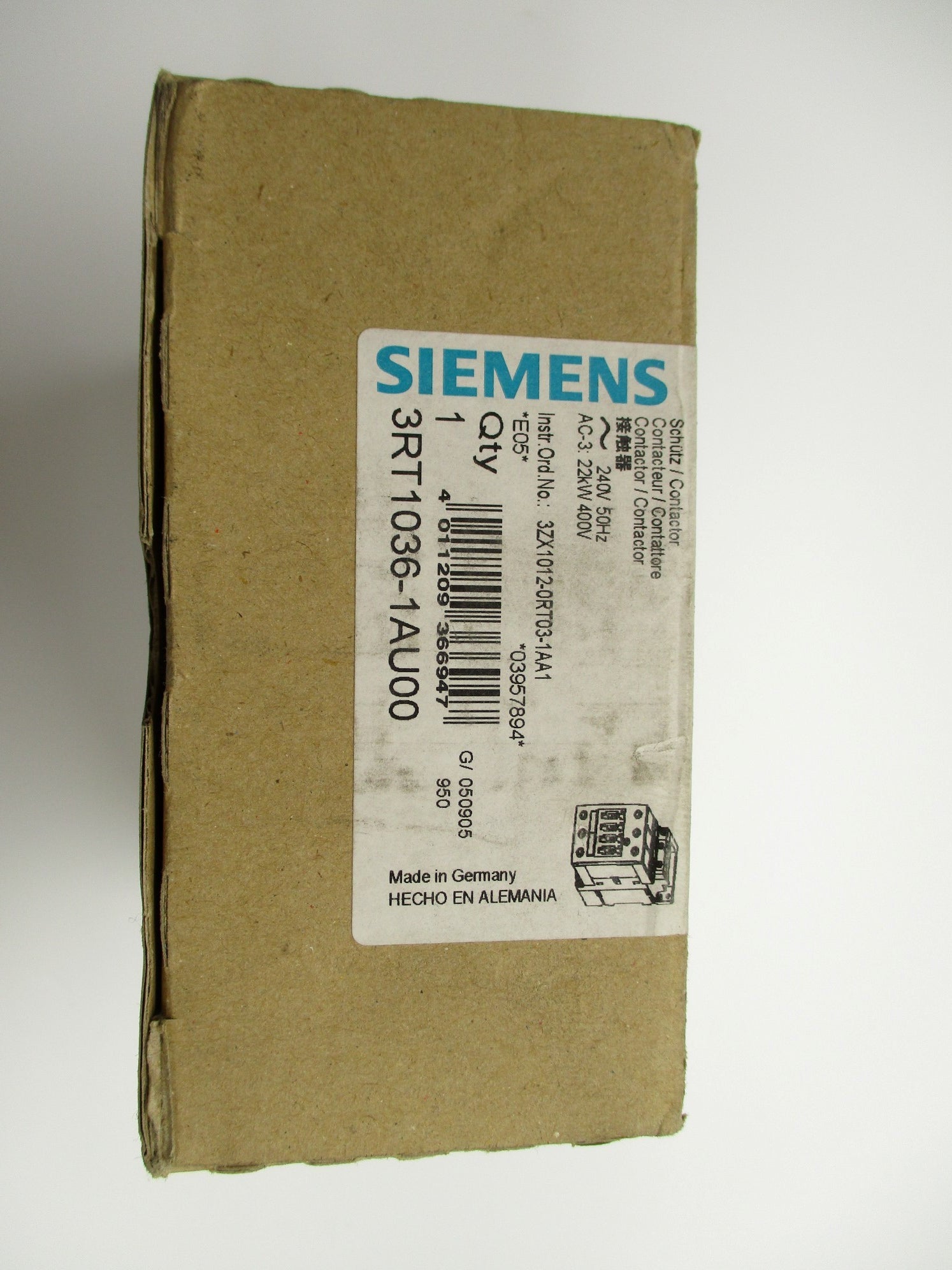SIEMENS 3RT1036-1AU00 24V NSMP