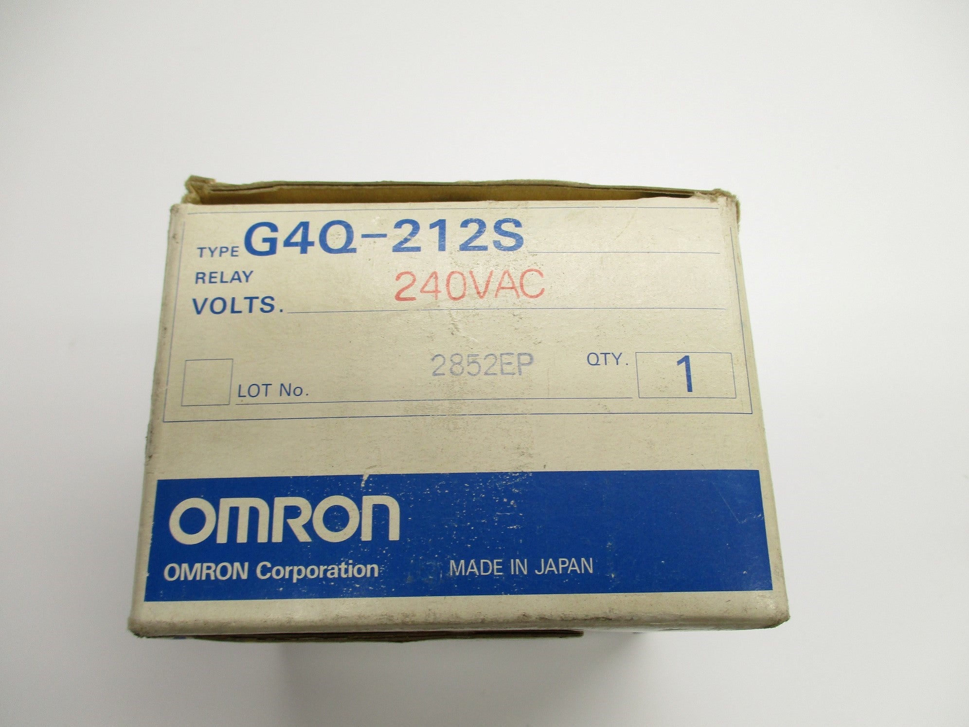 OMRON G4Q-212S 240VAC NSMP