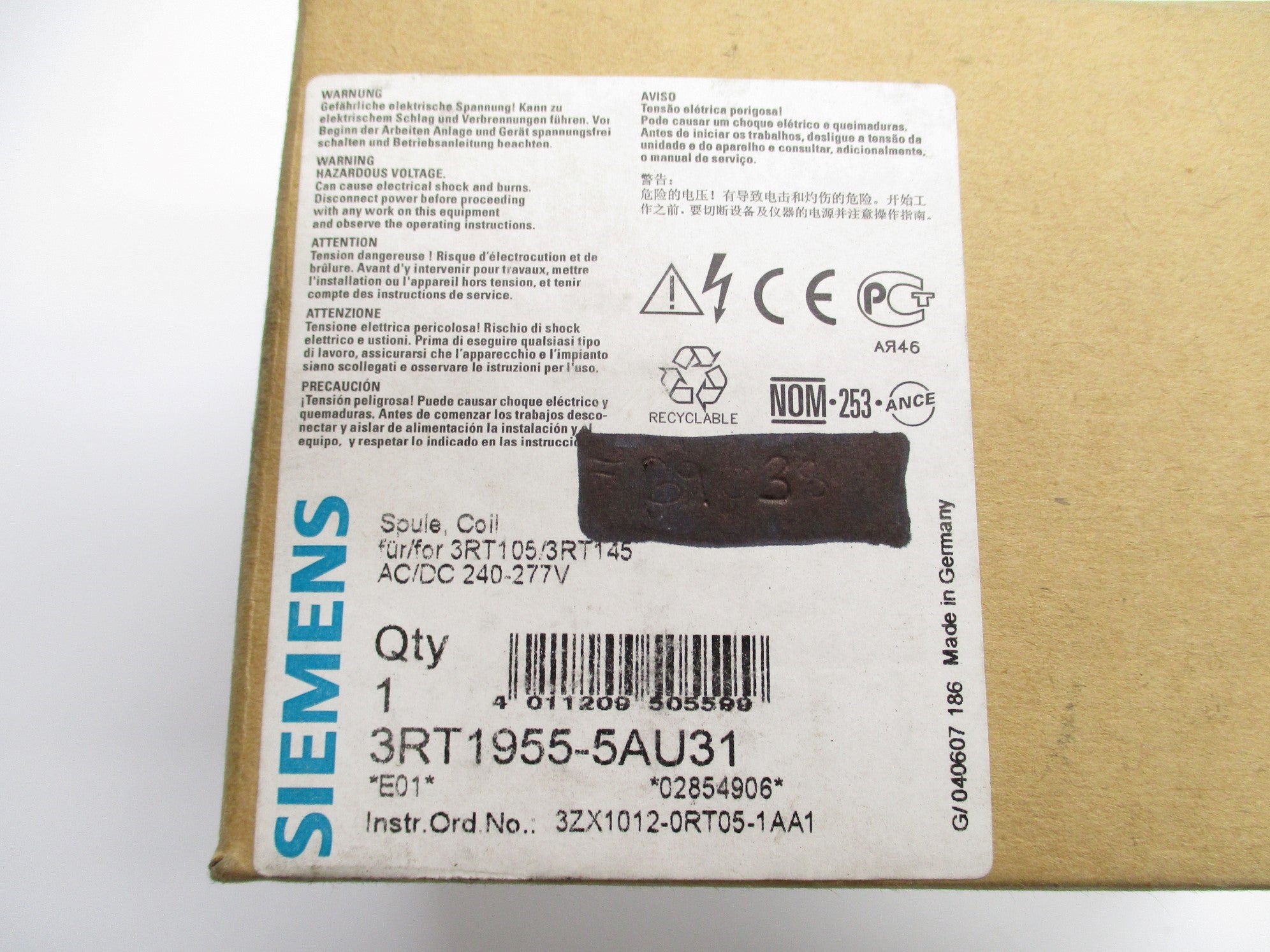 SIEMENS 3RT1955-5AU31 NSMP