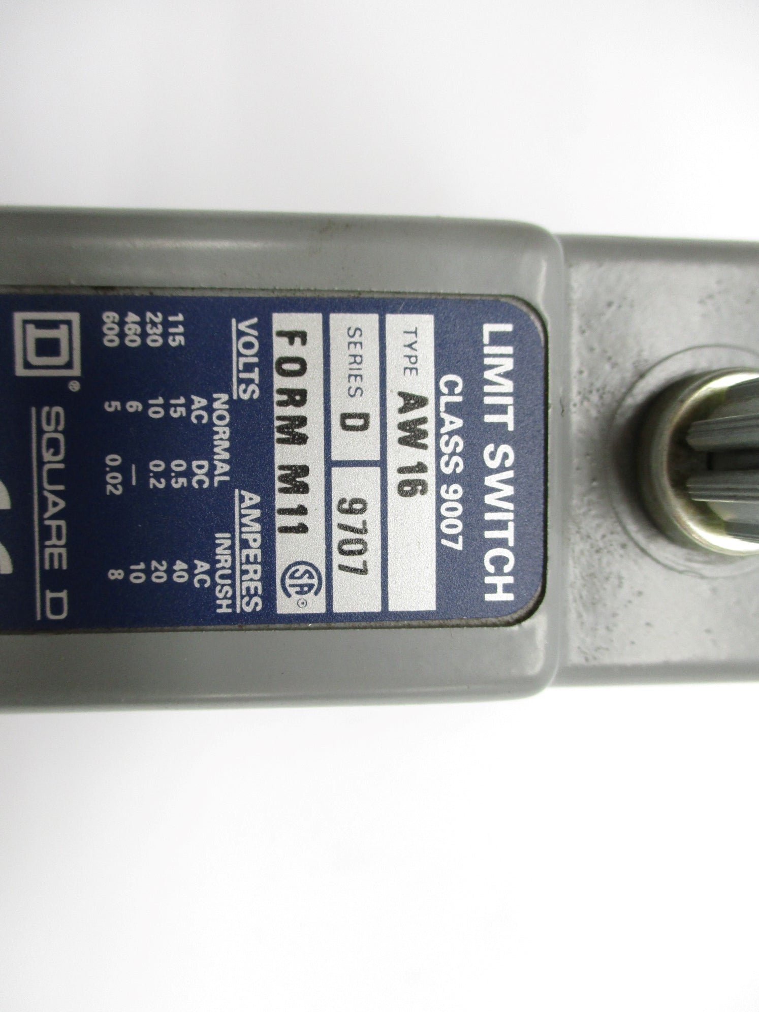 SQUARE D 9007-AW16 SER. D UNMP