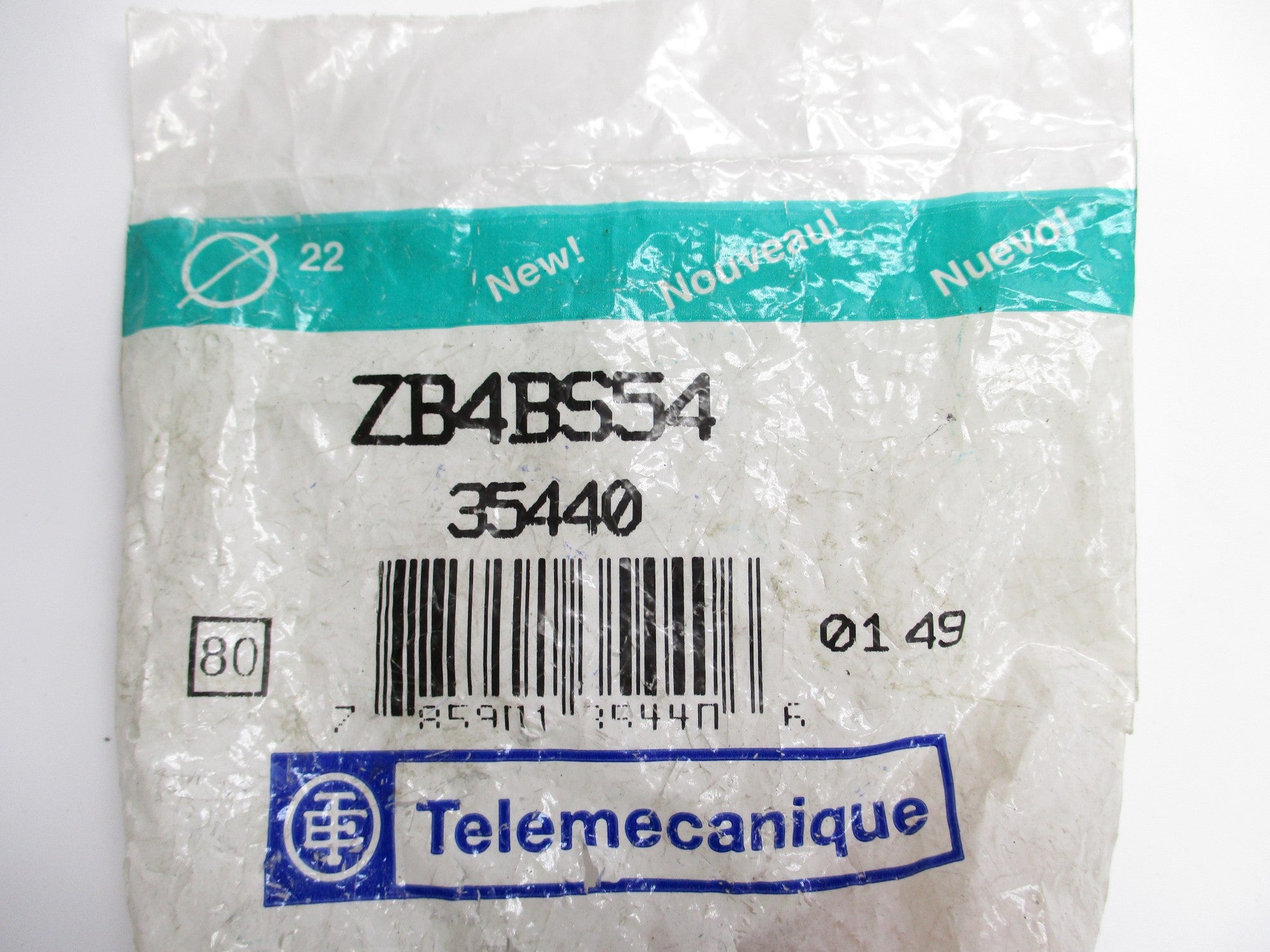 TELEMECANIQUE ZB4BS54 NSMP