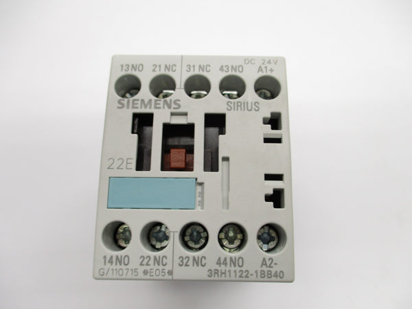 SIEMENS 3RH1122-1BB40 24VDC 10A NSMP