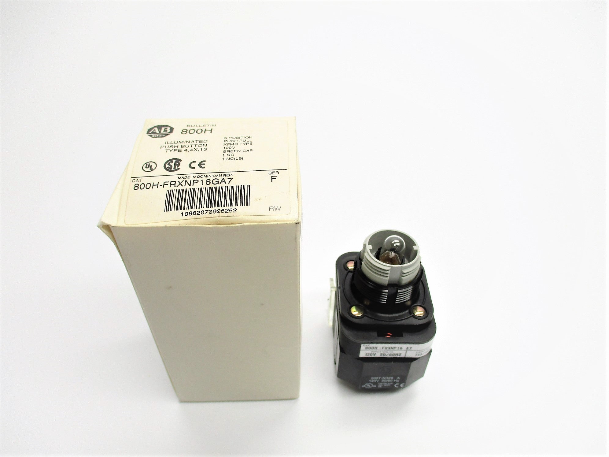ALLEN BRADLEY 800H-FRXNP16GA7 SER. F (AS PICTURED) (WH) NSMP