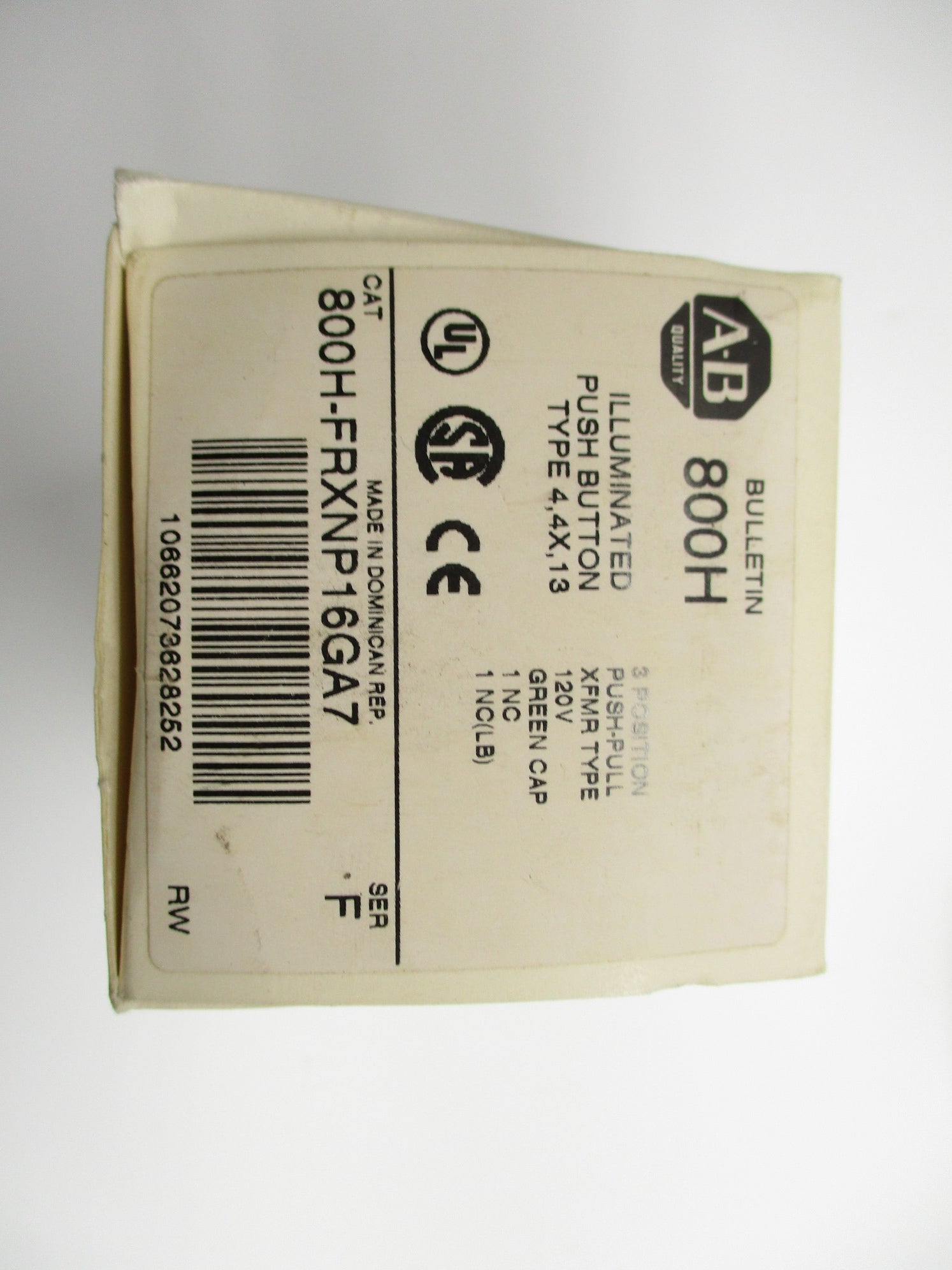 ALLEN BRADLEY 800H-FRXNP16GA7 SER. F (AS PICTURED) (WH) NSMP