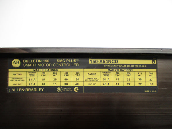 ALLEN BRADLEY 150-A54NCD SER. B UNMP