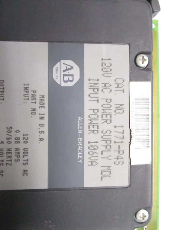 ALLEN BRADLEY 1771-P4S 120VAC UNMP