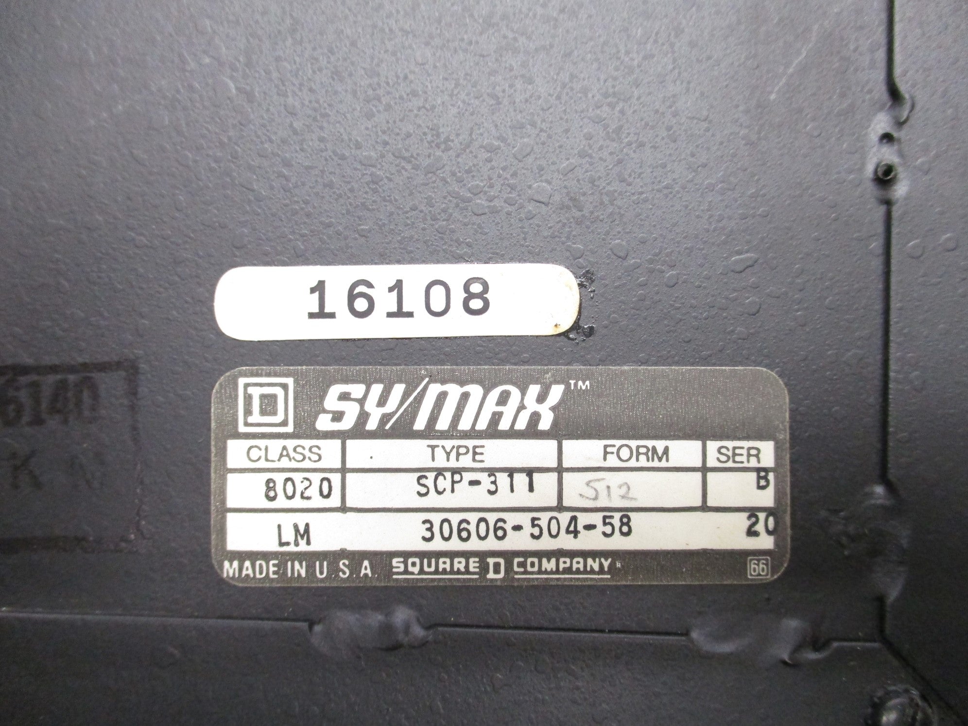 SQUARE D 8020-SCP-311 SER. B UNMP