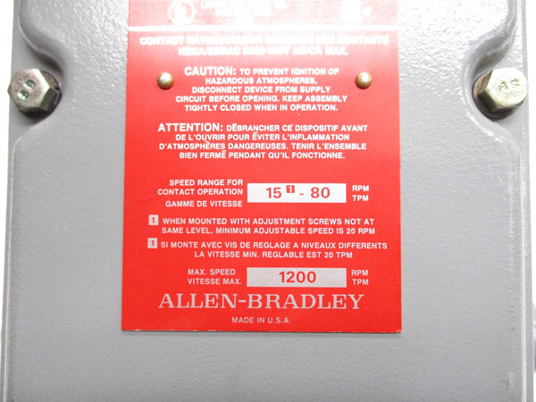 ALLEN BRADLEY 808-J17 SER. F NSNP