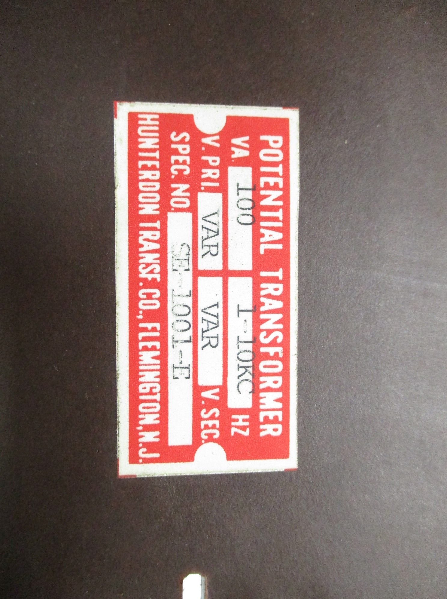HUNTERDON SE-1001-E (AS PICTURED) NSNP