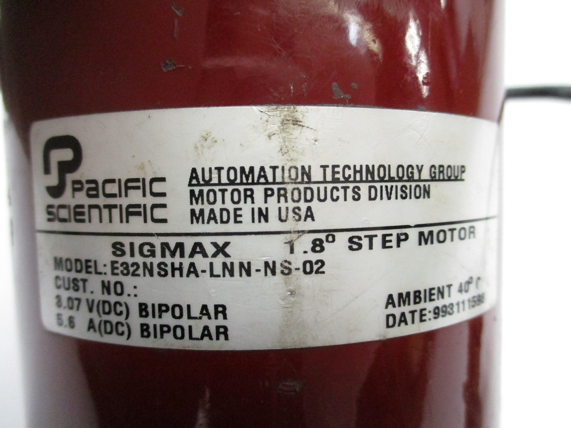 PACIFIC SCIENTIFIC E32NSHA-LNN-NS-02 UNMP