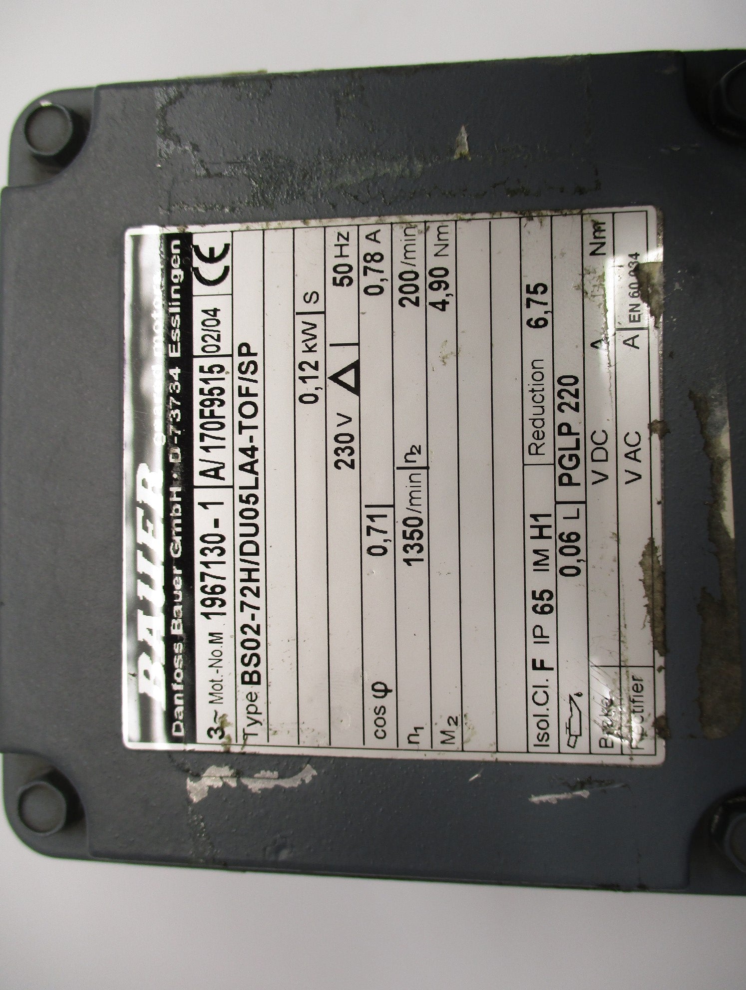 BAUER BS02-72H/DU05LA4-TOF/SP NSNP