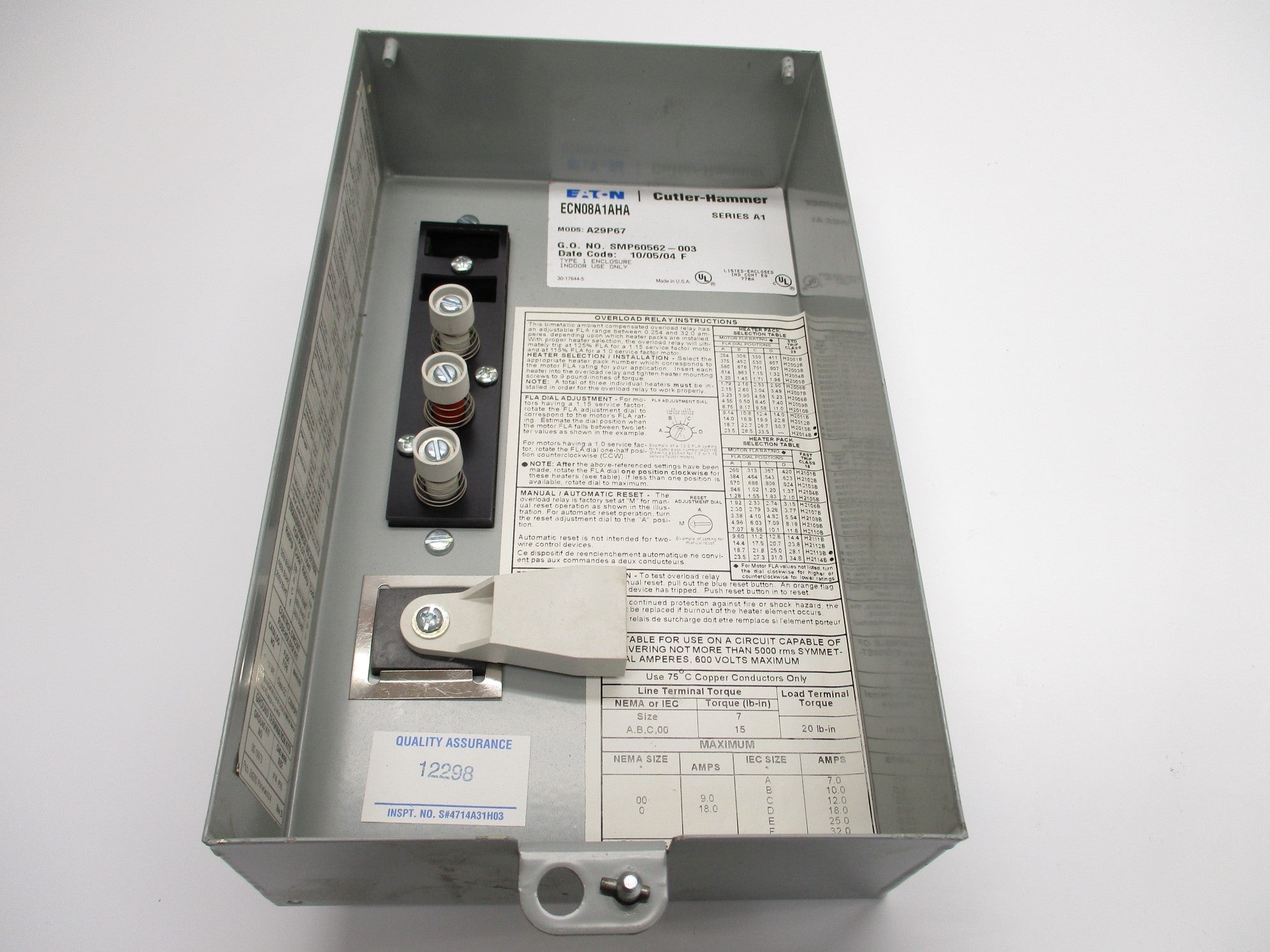 EATON ECN08A1AHA SER. A1 NSNP