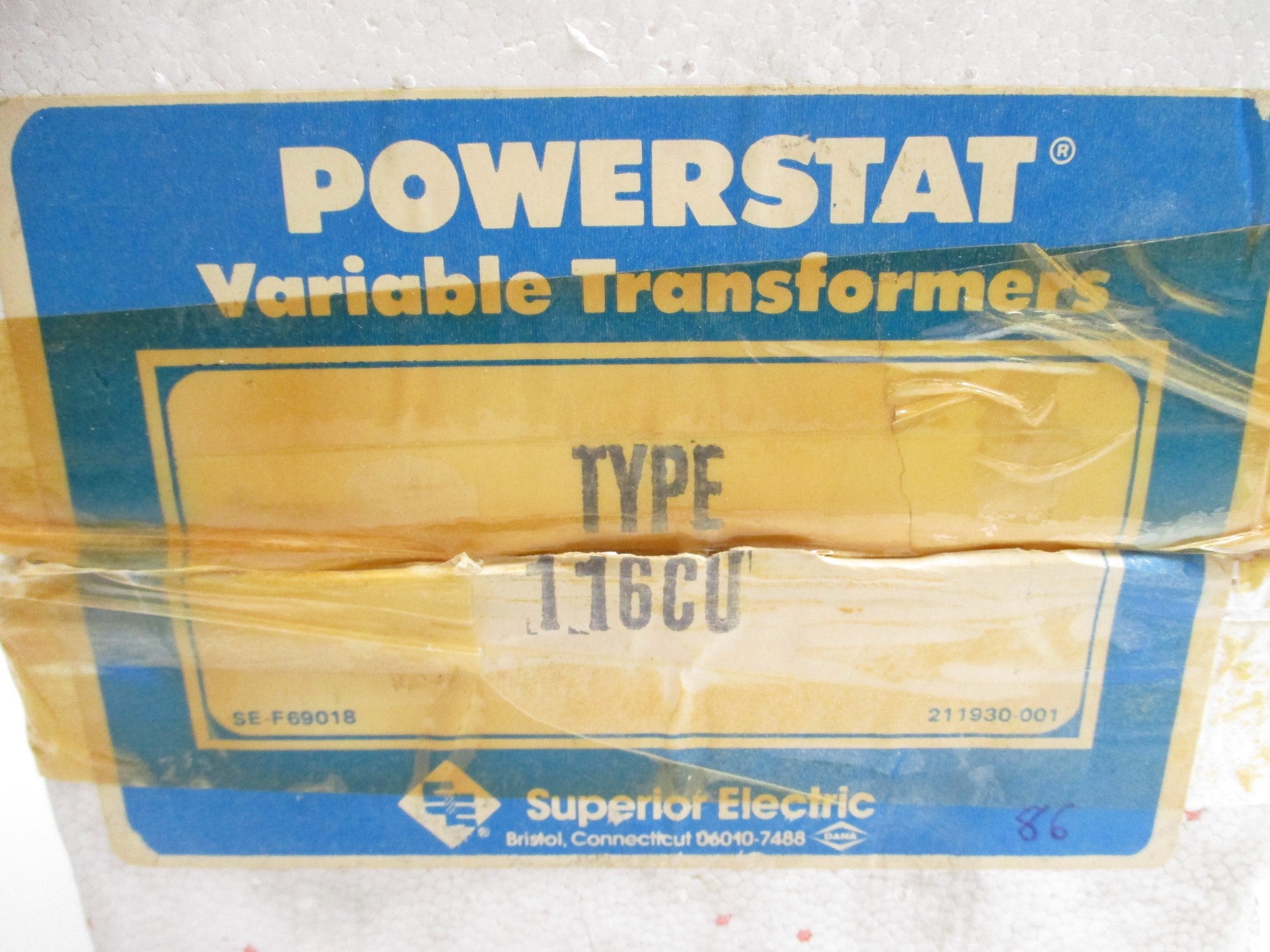 SUPERIOR ELECTRIC 116CU NSMP