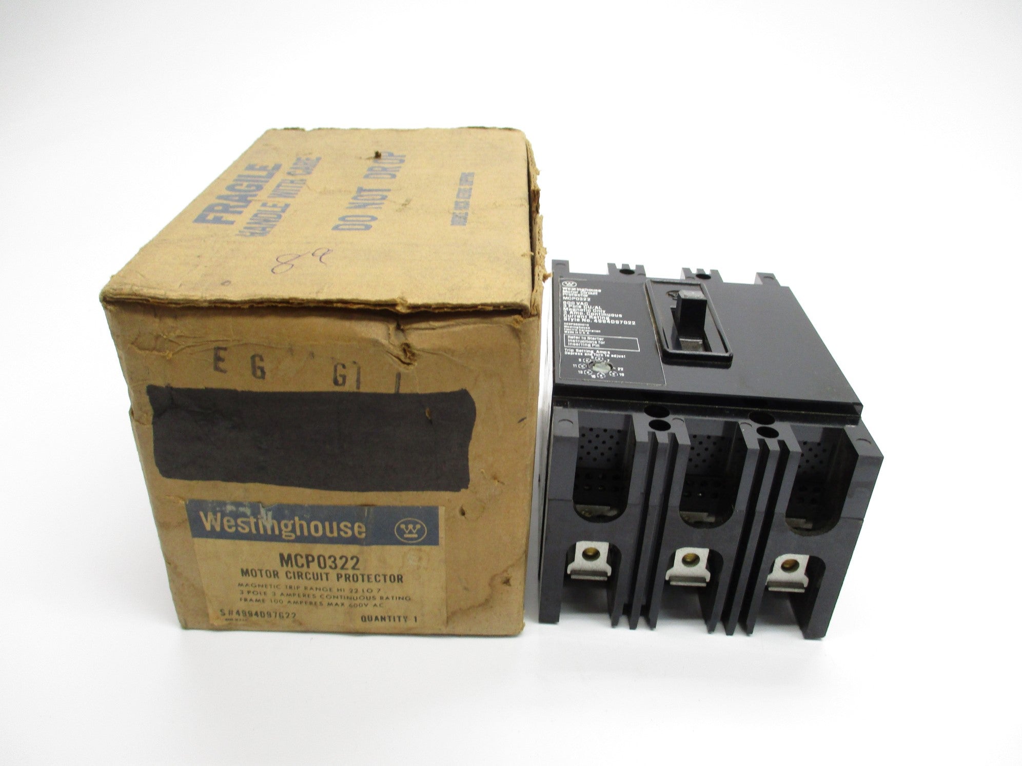 WESTINGHOUSE MCP0322 3A 600VAC NSMP