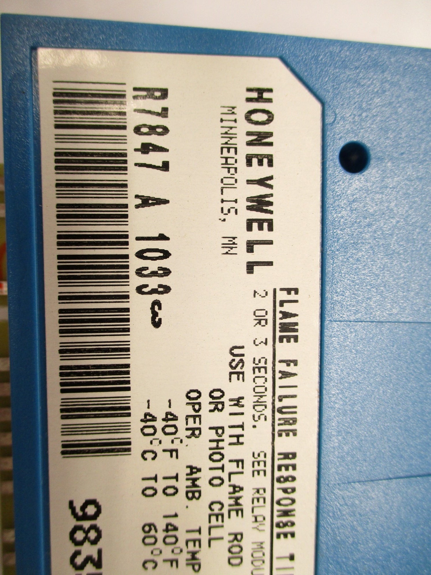 HONEYWELL R7847A1033 1.25VDC 2/3S NSMP