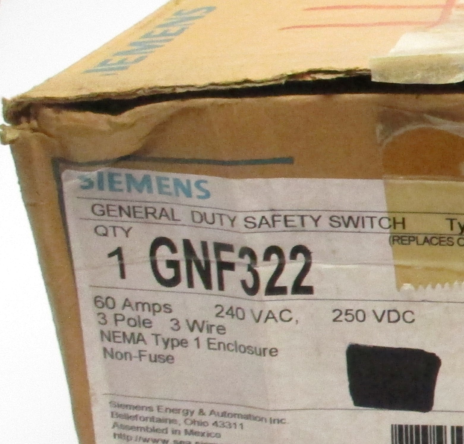 SIEMENS GNF322 NSMP