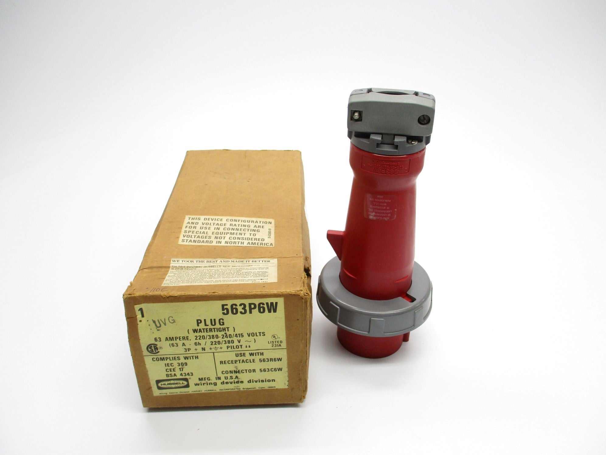 HUBBELL 563P6W NSMP
