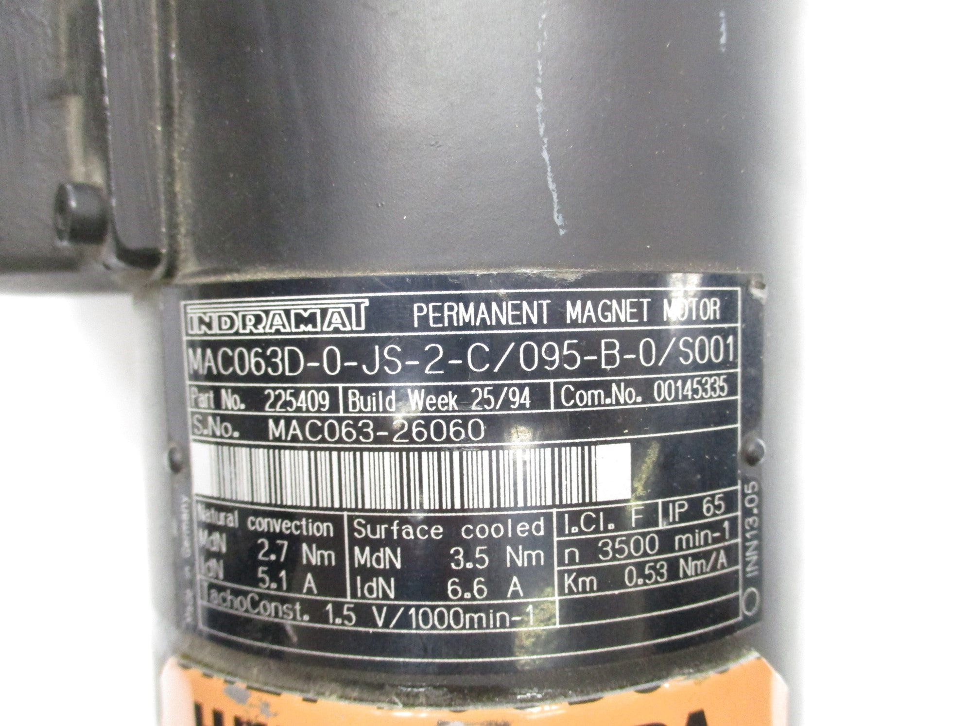 INDRAMAT MAC063D-0-JS-2-C/095-B-0/S001 UNMP