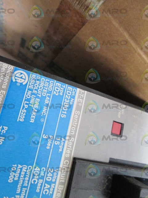 ITE SIEMENS CIRCUIT BREAKER ED23B015 (MISSING LUGS) *NEW IN BOX*