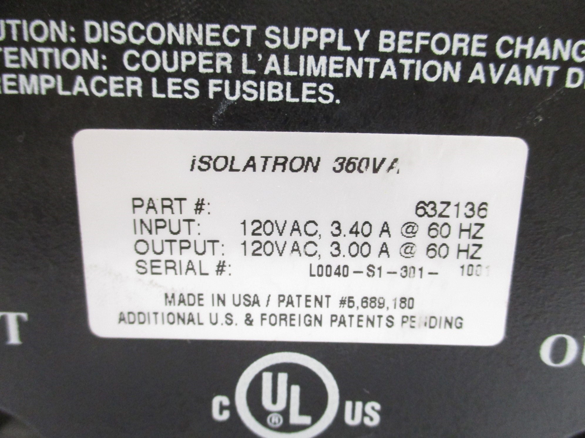 SOLA 63Z136 (AS PICTURED) NSNP
