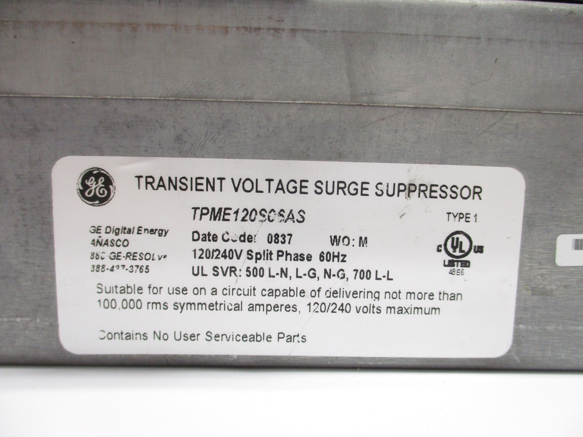 GENERAL ELECTRIC TPME120S06AS UNMP