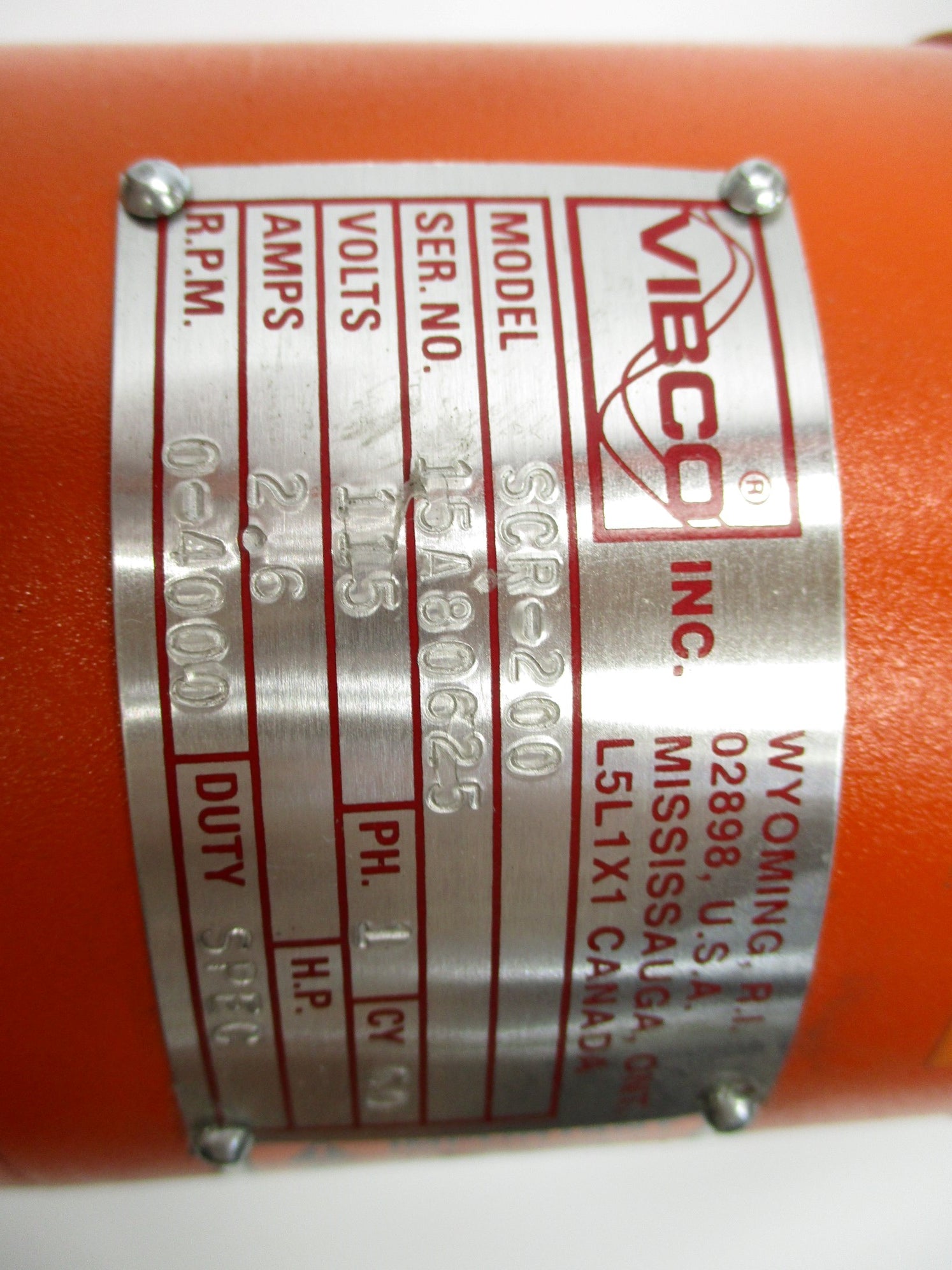 VIBCO SCR-200 NSNP