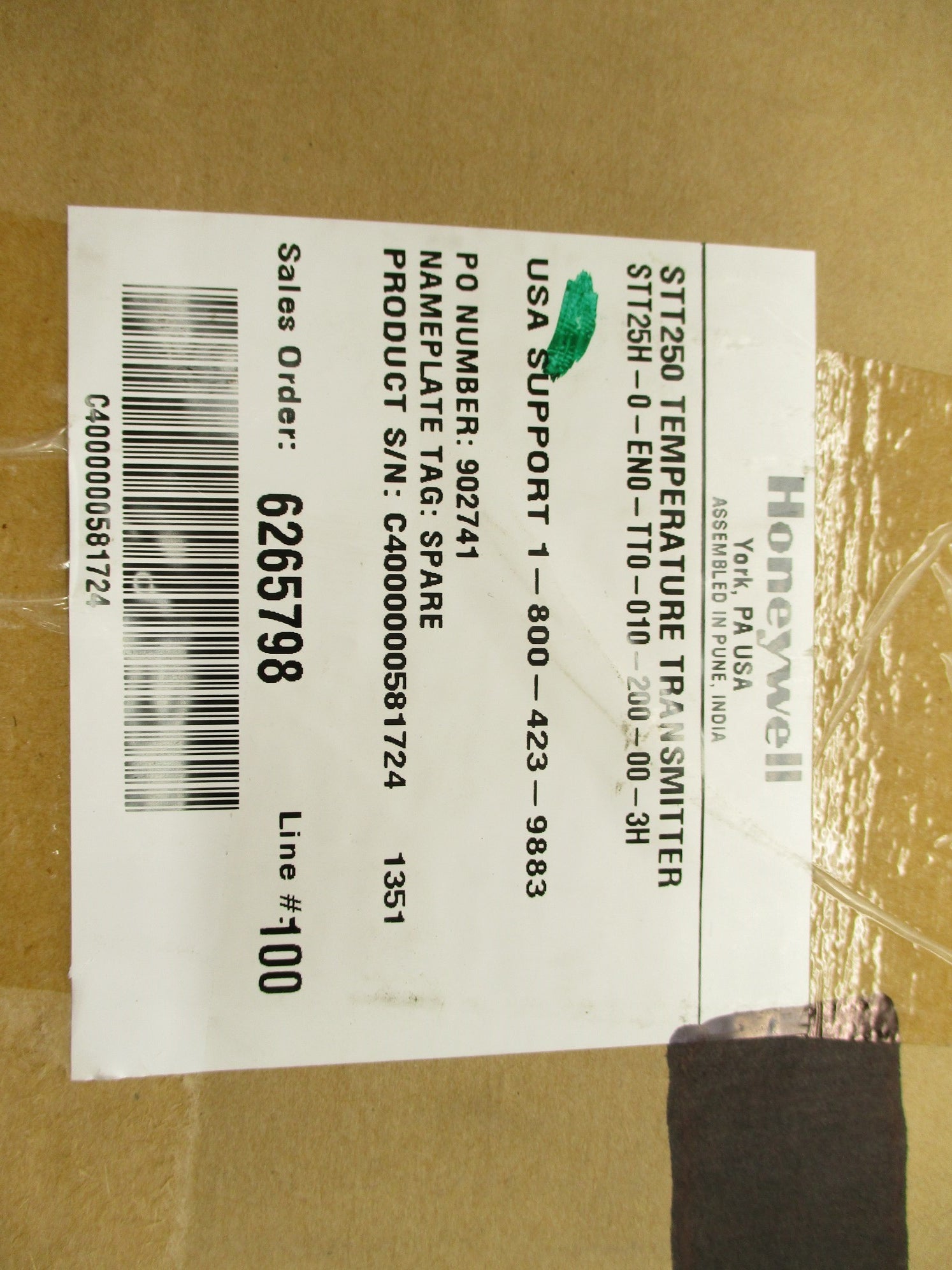 HONEYWELL STT25H-0-EN0-TT0-010-200-00-3H NSFS