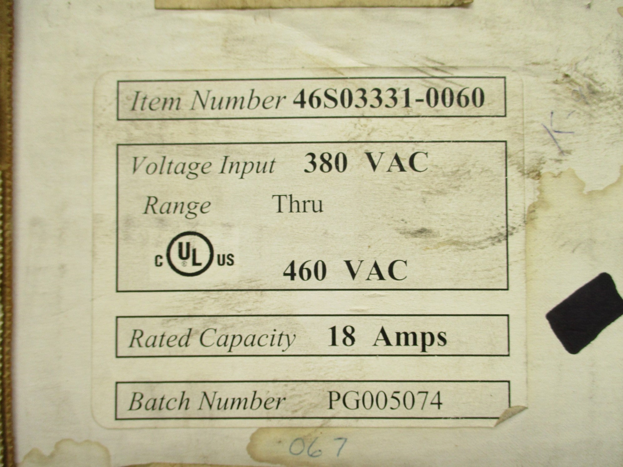 MAGNETEK 46S03331-0060 NSMP