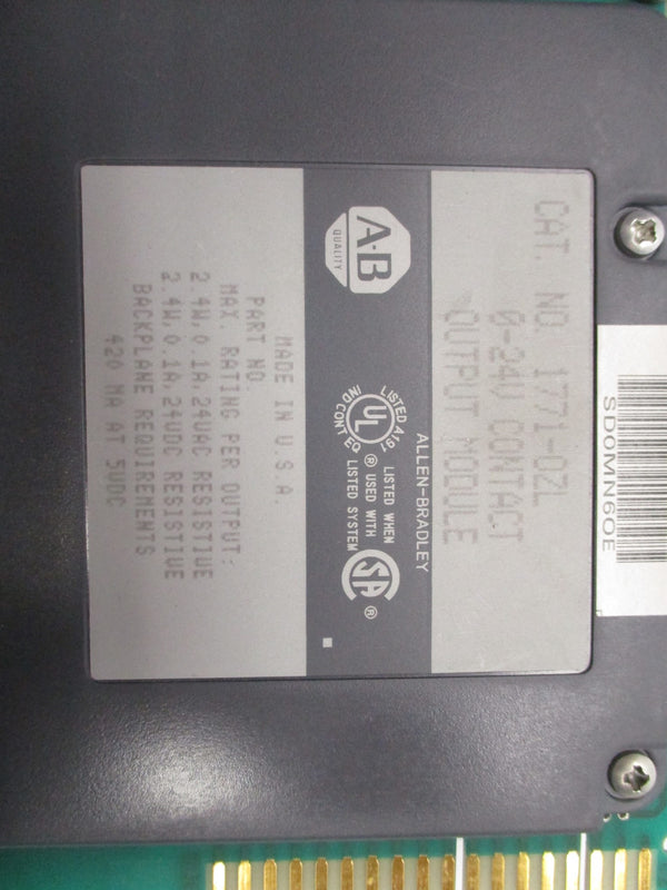 ALLEN BRADLEY 1771-OZL 0-24V UNMP