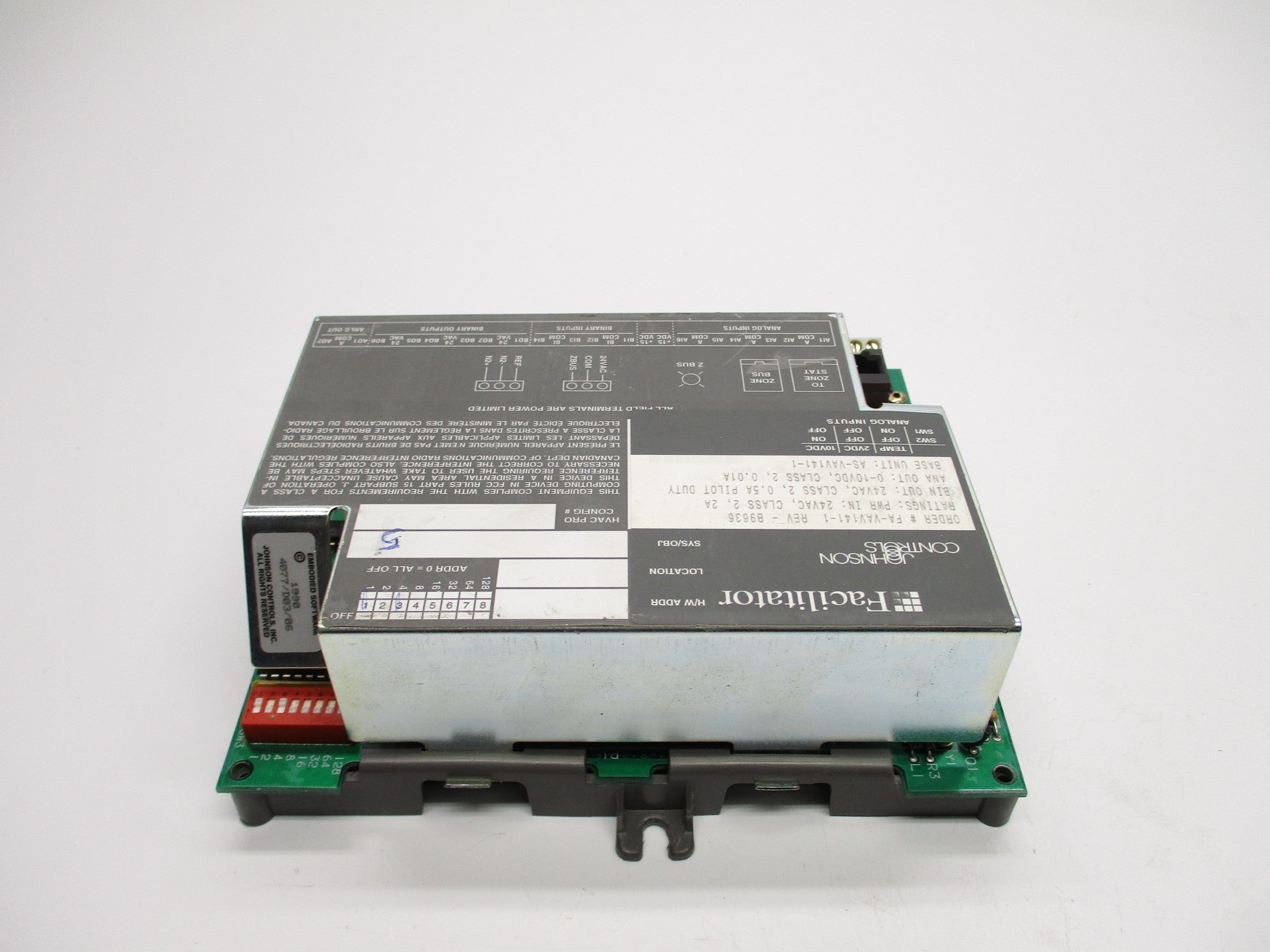 JOHNSON CONTROLS FA-VAV141-1 24VAC 2A UNMP