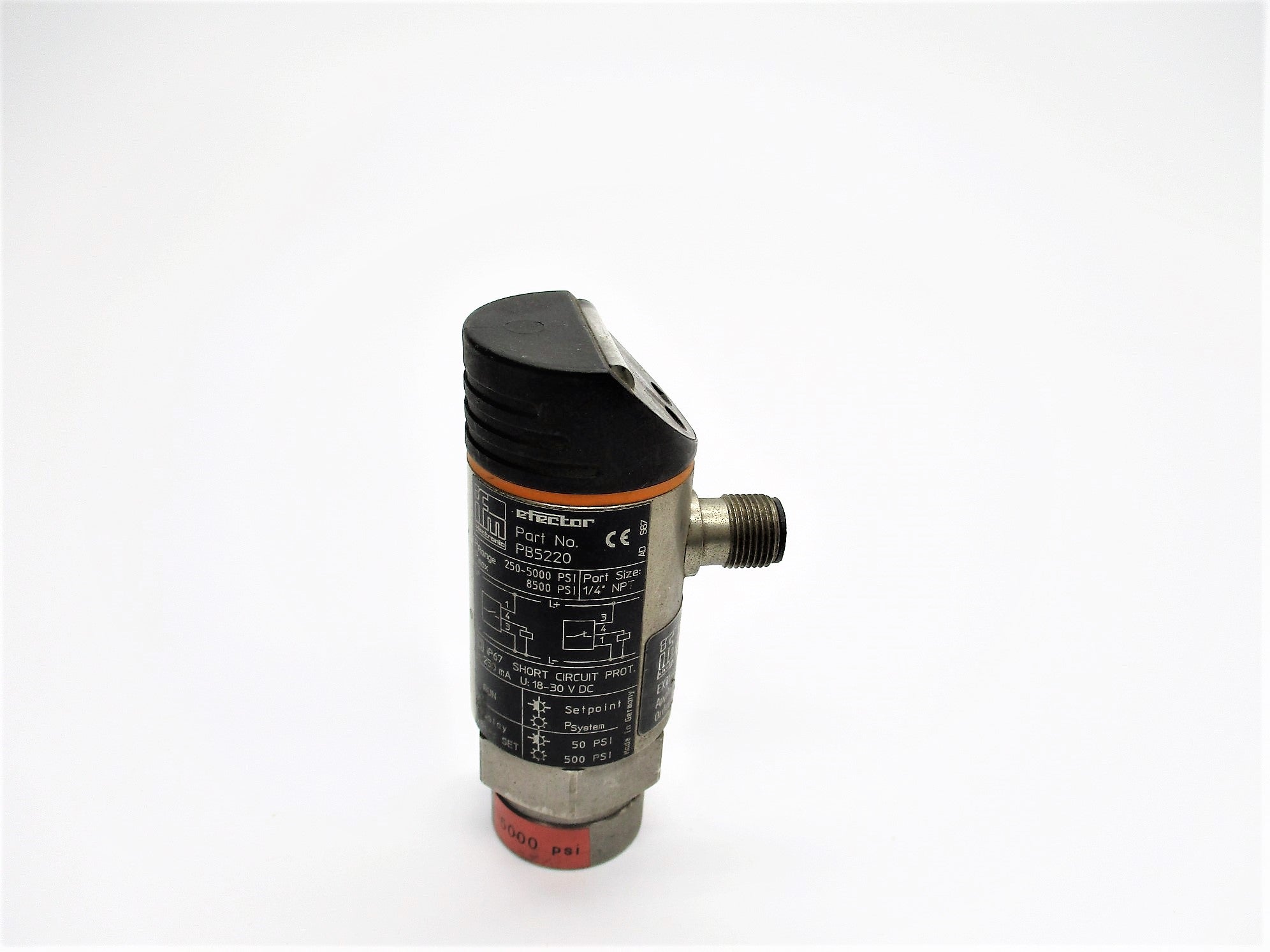 IFM EFECTOR PB5220 250-5000PSI 18-30VDC 1/4" UNMP