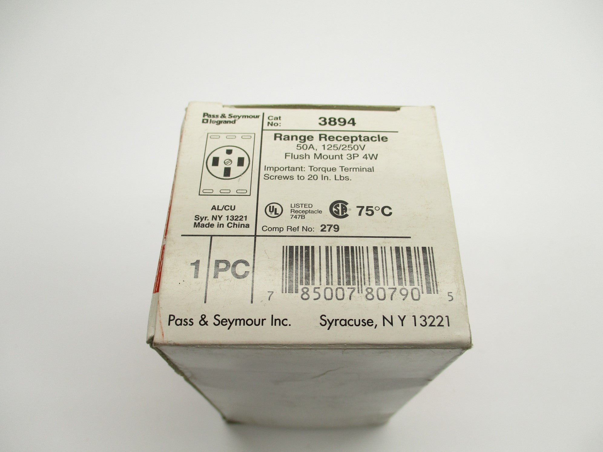 PASS&SEYMOUR LEGRAND 3894 125/250V 50A NSMP