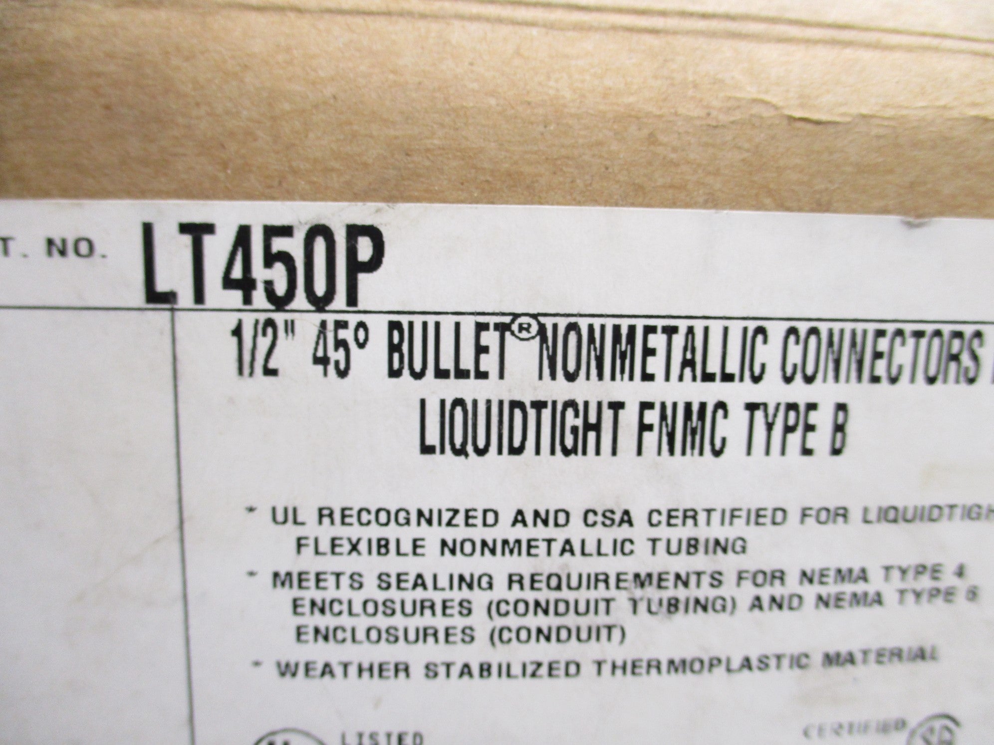 THOMAS & BETTS LT450P NSNP