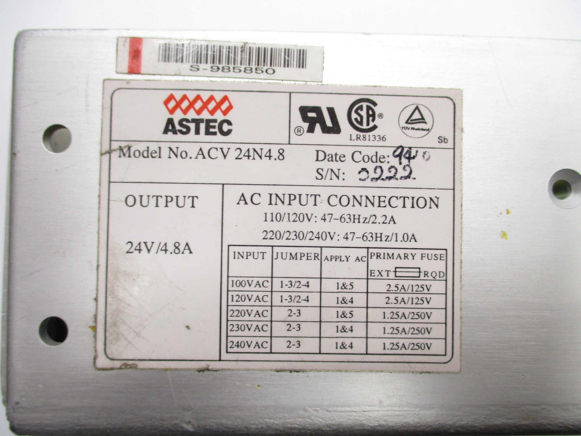 ASTEC ACV24N4.8 UNMP