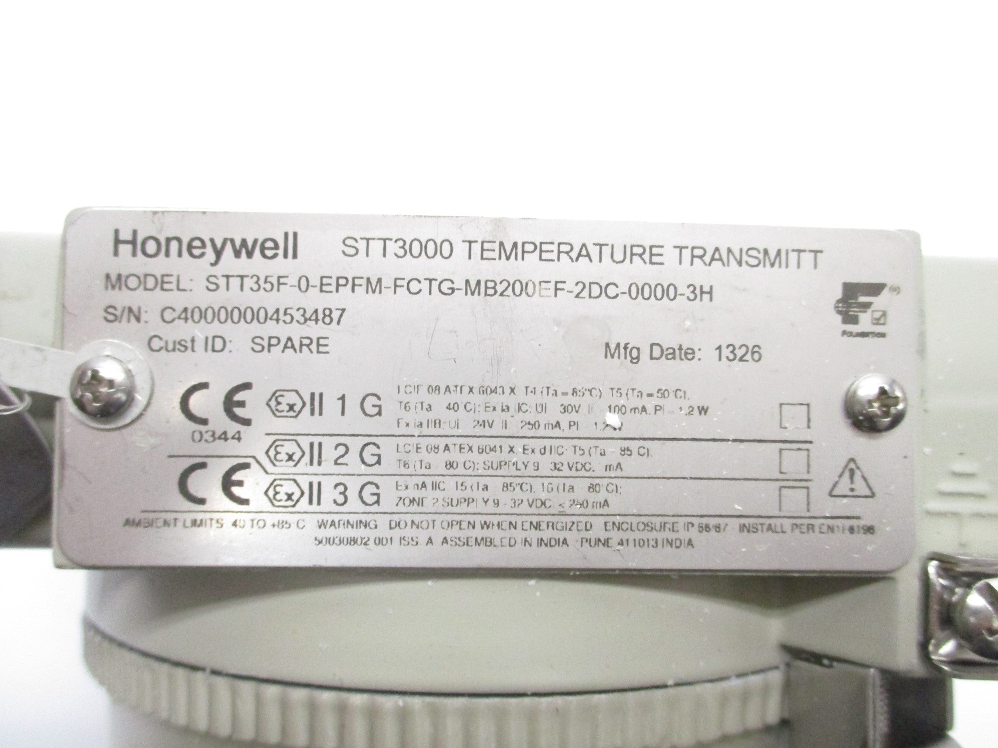 HONEYWELL STT35F-0-EPFM-FCTG-MB200EF-2DC-0000-3H NSMP