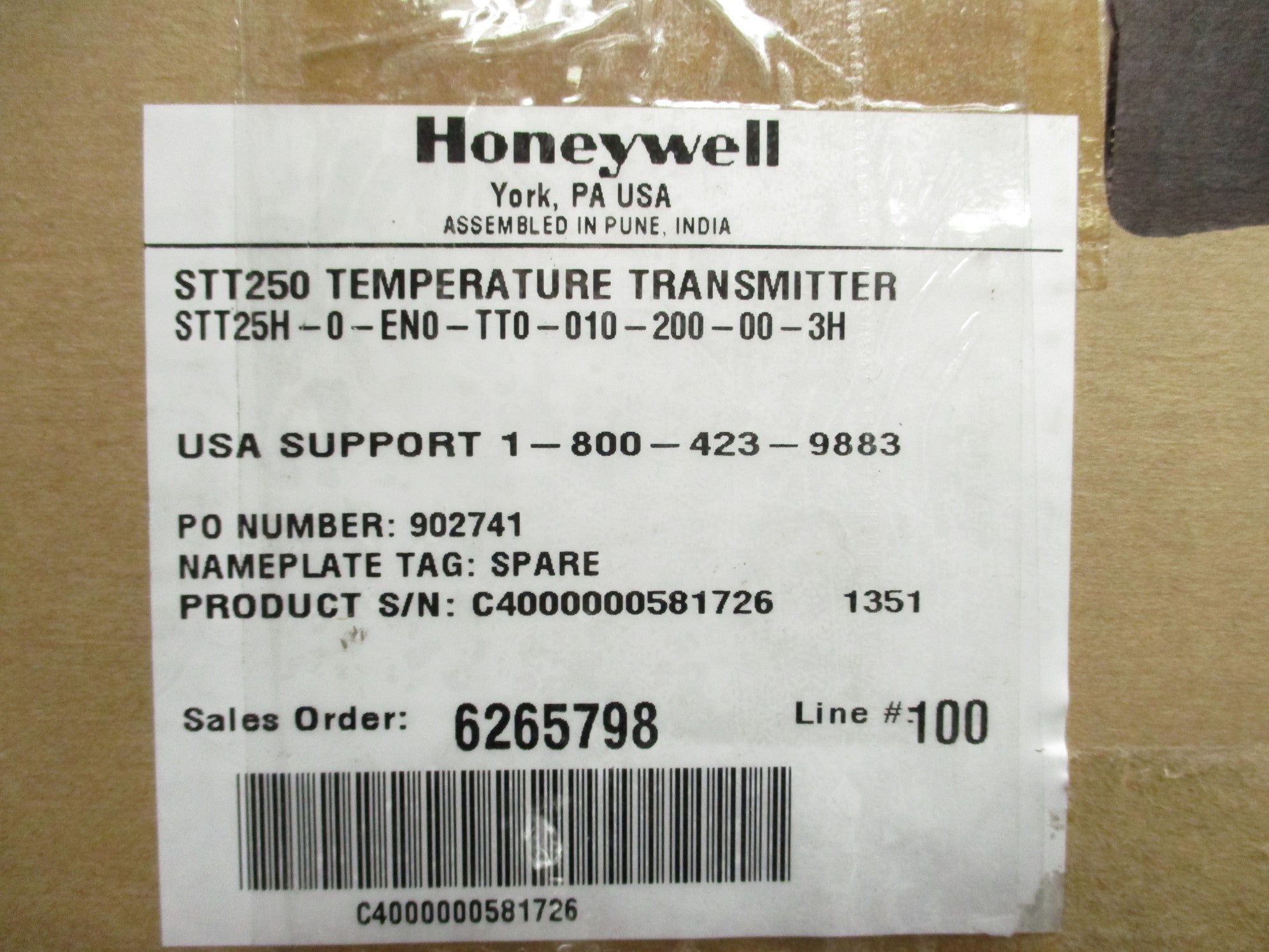 HONEYWELL STT25H-0-EN0-TT0-010-200-00-3H NSMP