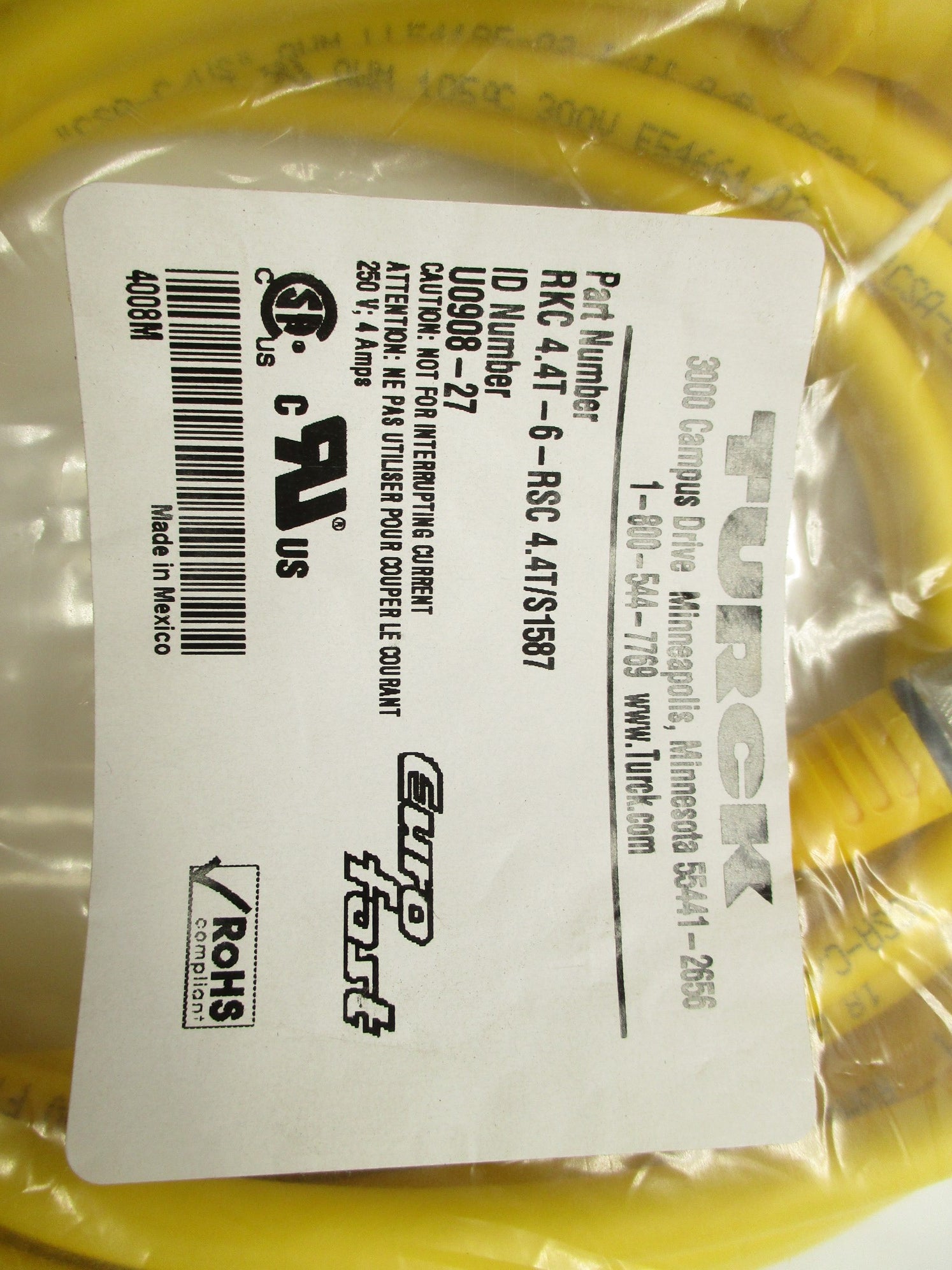 TURCK RKC4.4T-6-RSC4.4T/S1587 NSMP