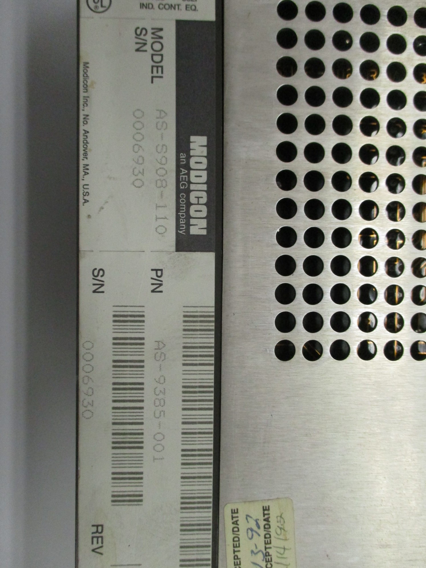 MODICON AS-S908-110 UNMP