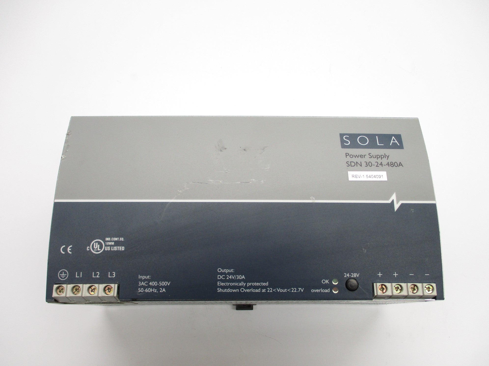 SOLA SDN30-24-480A UNMP