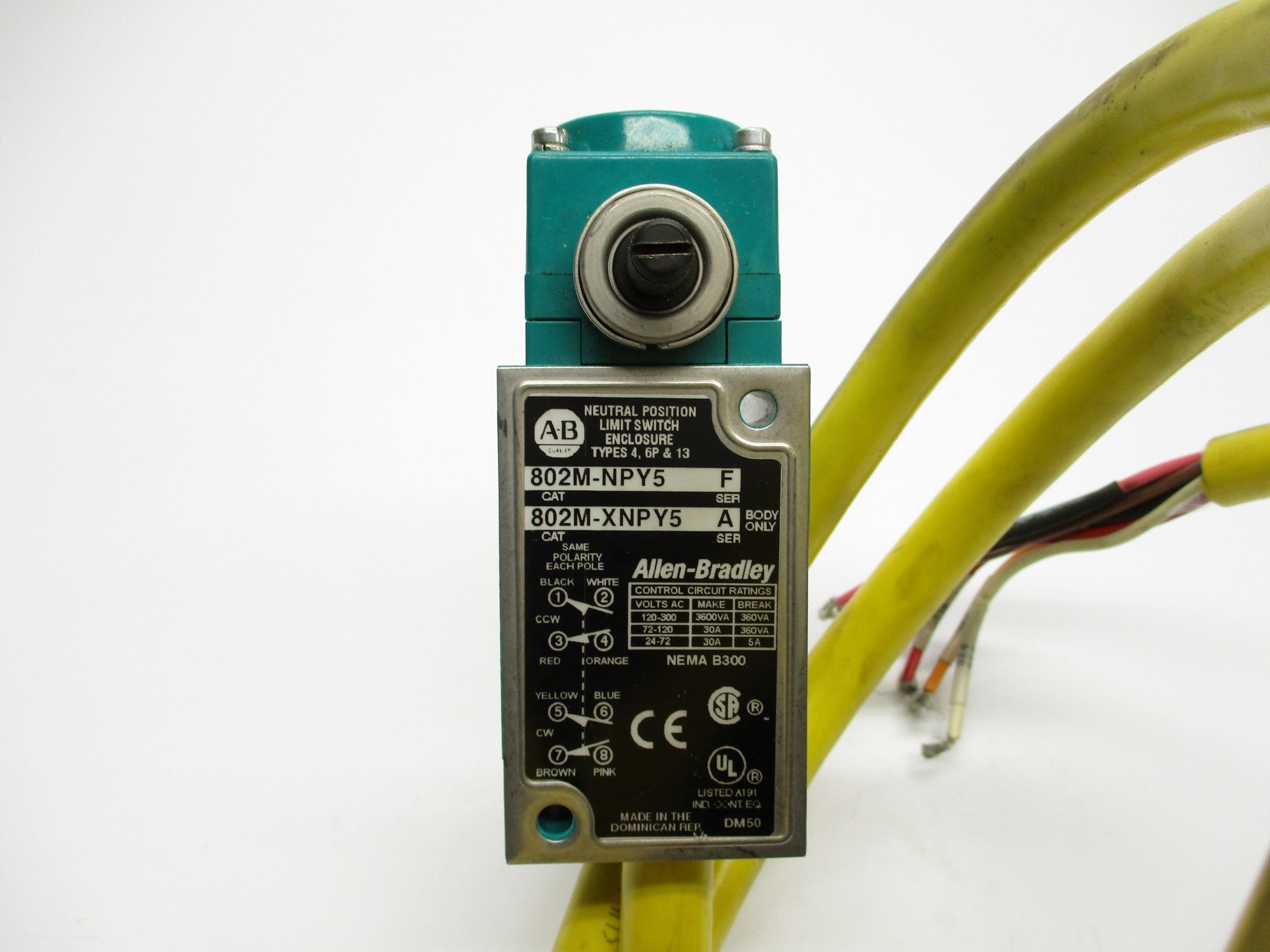 ALLEN BRADLEY 802M-NPY5 SER. F UNMP