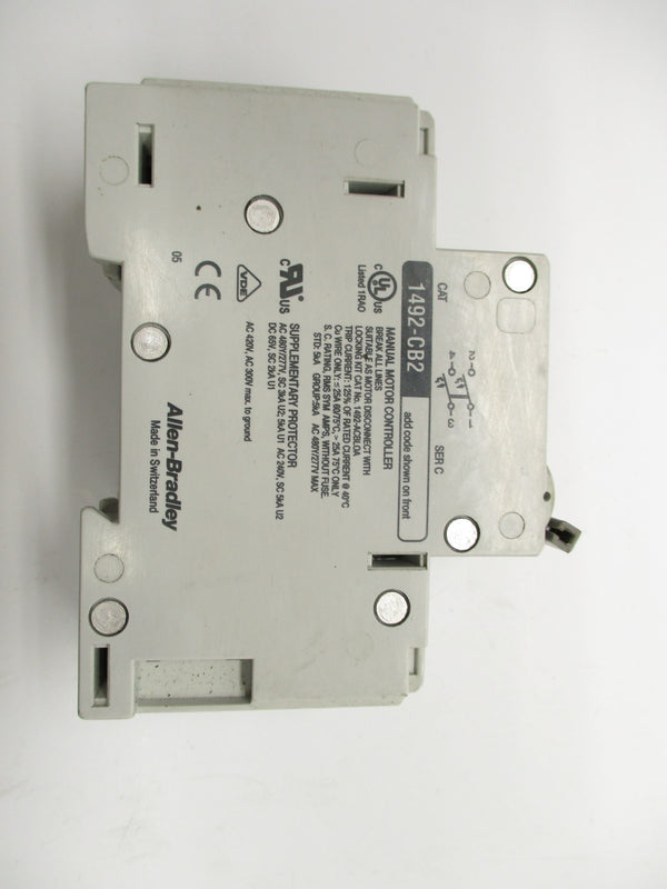 ALLEN BRADLEY 1492-CB2-G150 SER. C 15A 480/277V (AS PICTURED) UNMP