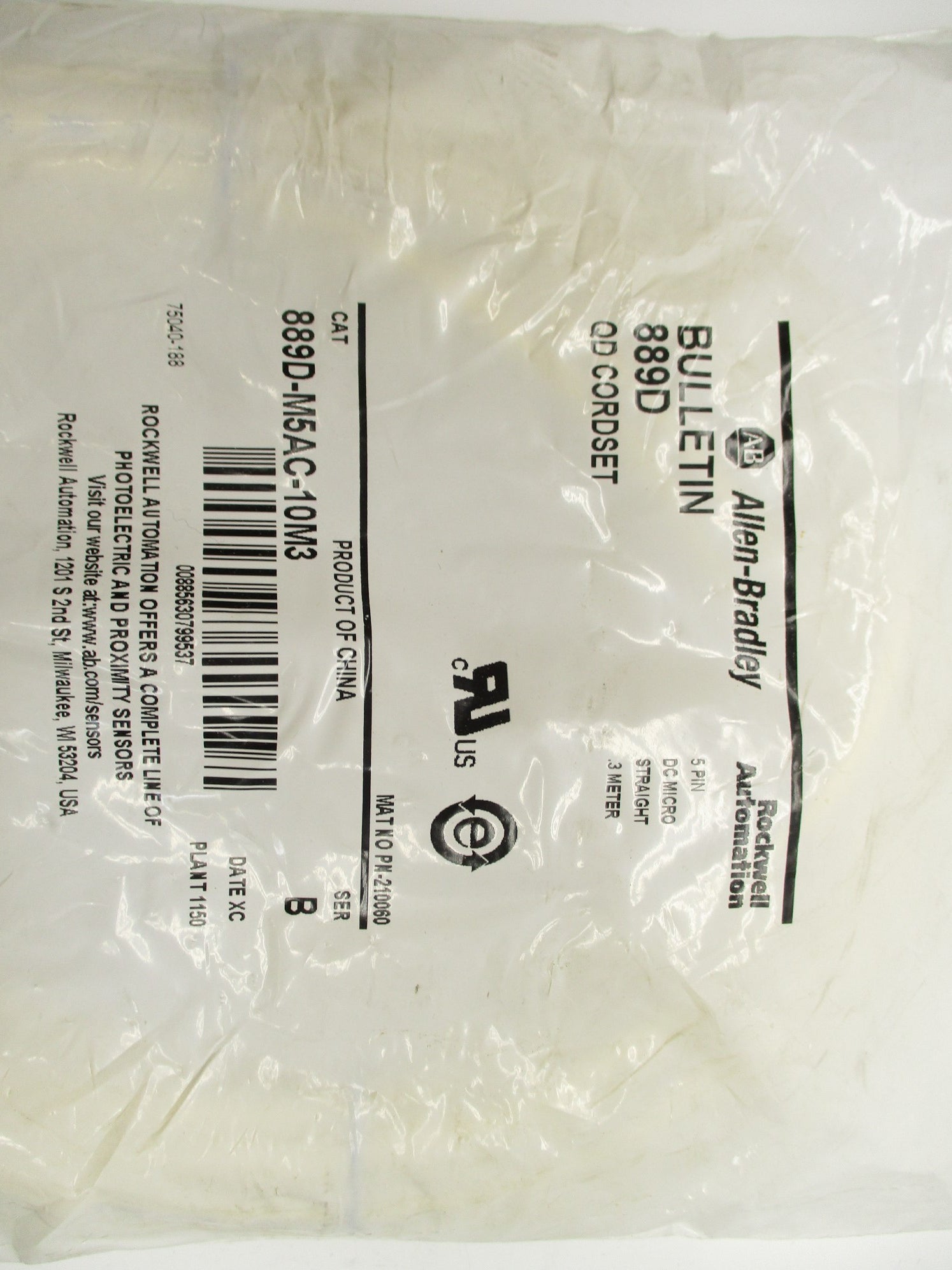 INDUSTRIAL SPARE PART 889D-M5AC-10M3 SER. B (WH) NSMP