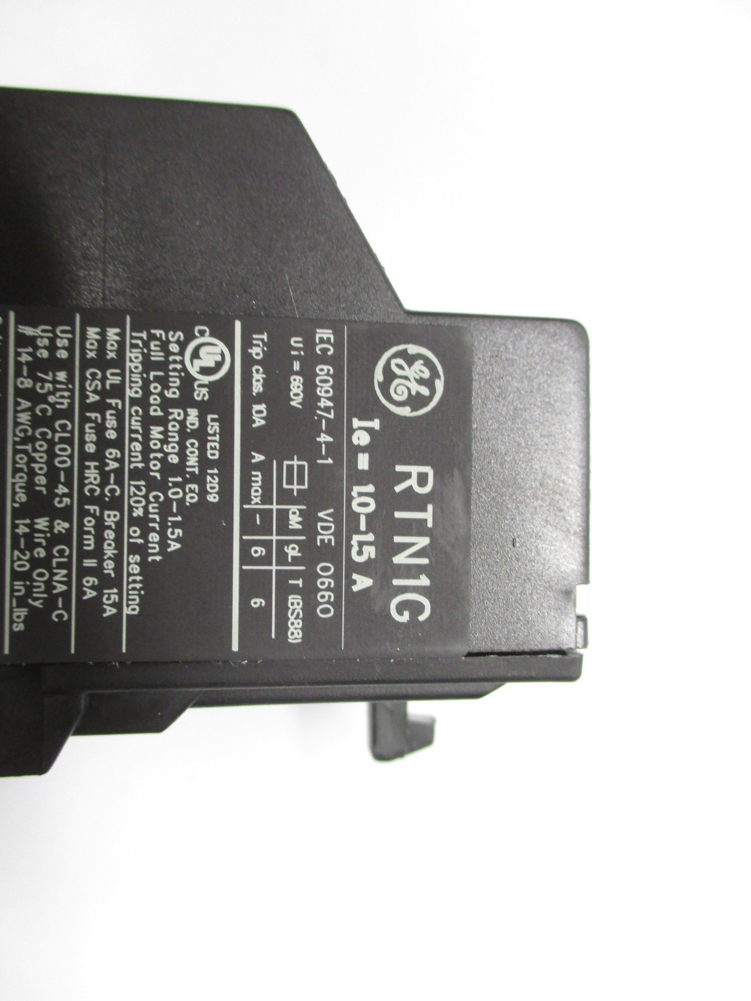 GENERAL ELECTRIC RTN1G 690V 1.0-1.5A NSMP