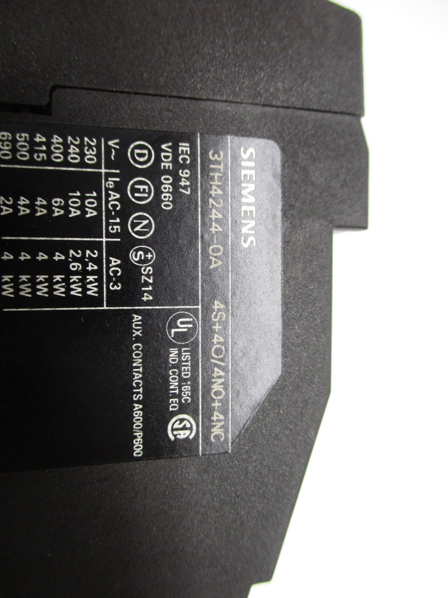 SIEMENS 3TH42440AC2 690V 10A NSMP
