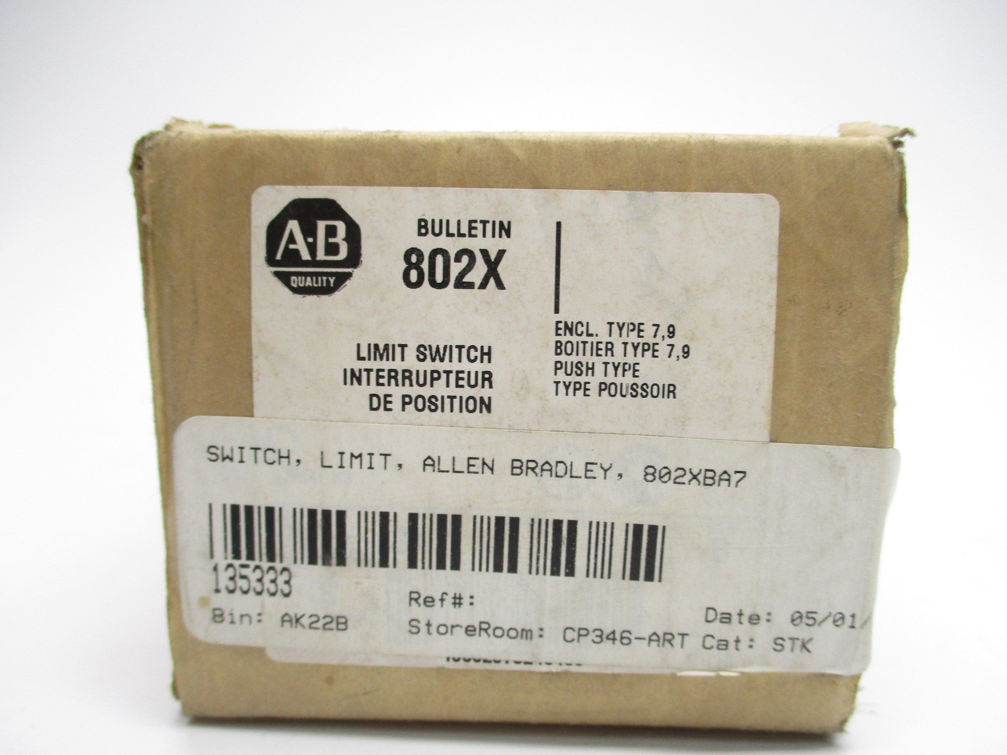 INDUSTRIAL SPARE PART 802XBA7 NSFS
