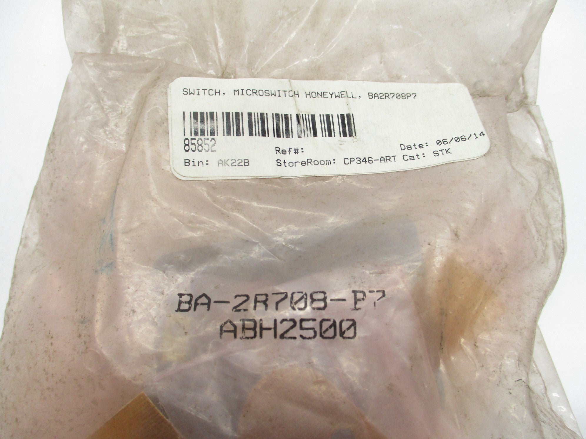 MICRO SWITCH BA-2R708-P7 NSMP