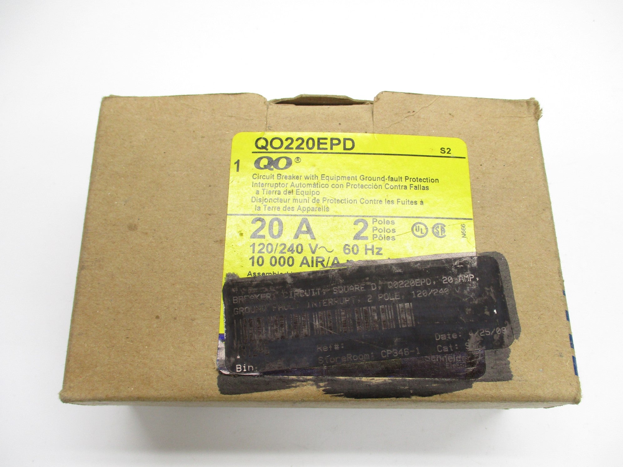 SQUARE D QO220EPD 20A 120/240V NSMP